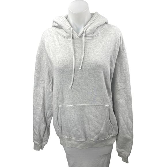 SoulCycle Kingsley Gray Drawstring Long Sleeve Hooded Hoodie Sweatshirt Top Sz M - Picture 1 of 5